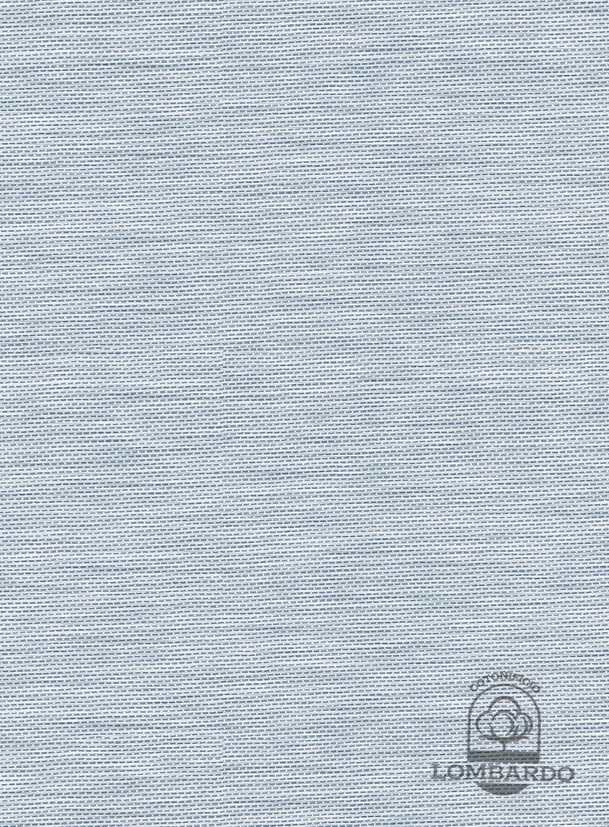 Italian Lombardo Stone Blue Shirt - Image 3