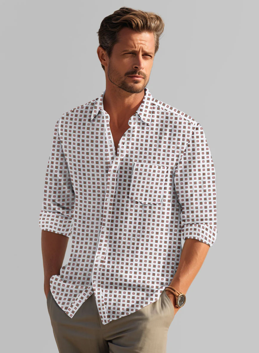 Italian Loreta Summer Linen Shirt - Image 3