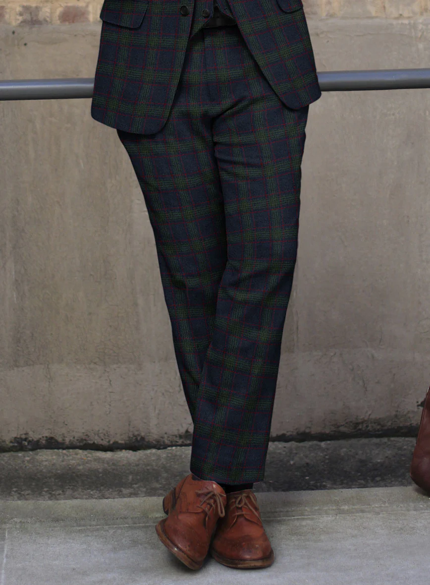 Italian Loza Checks Tweed Pants - Image 2