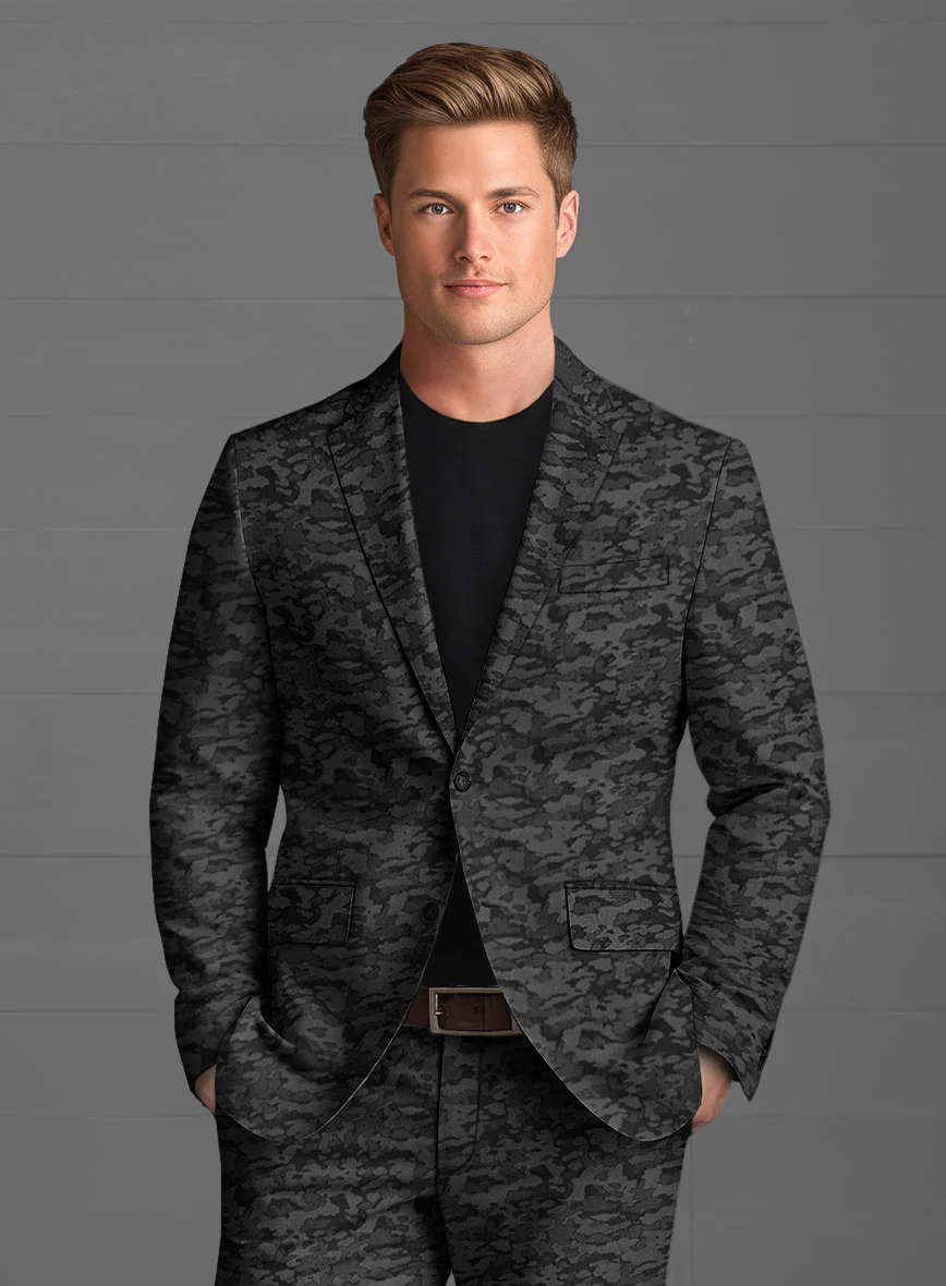 Italian Luxury Camo Cotton Jacket - Image 2