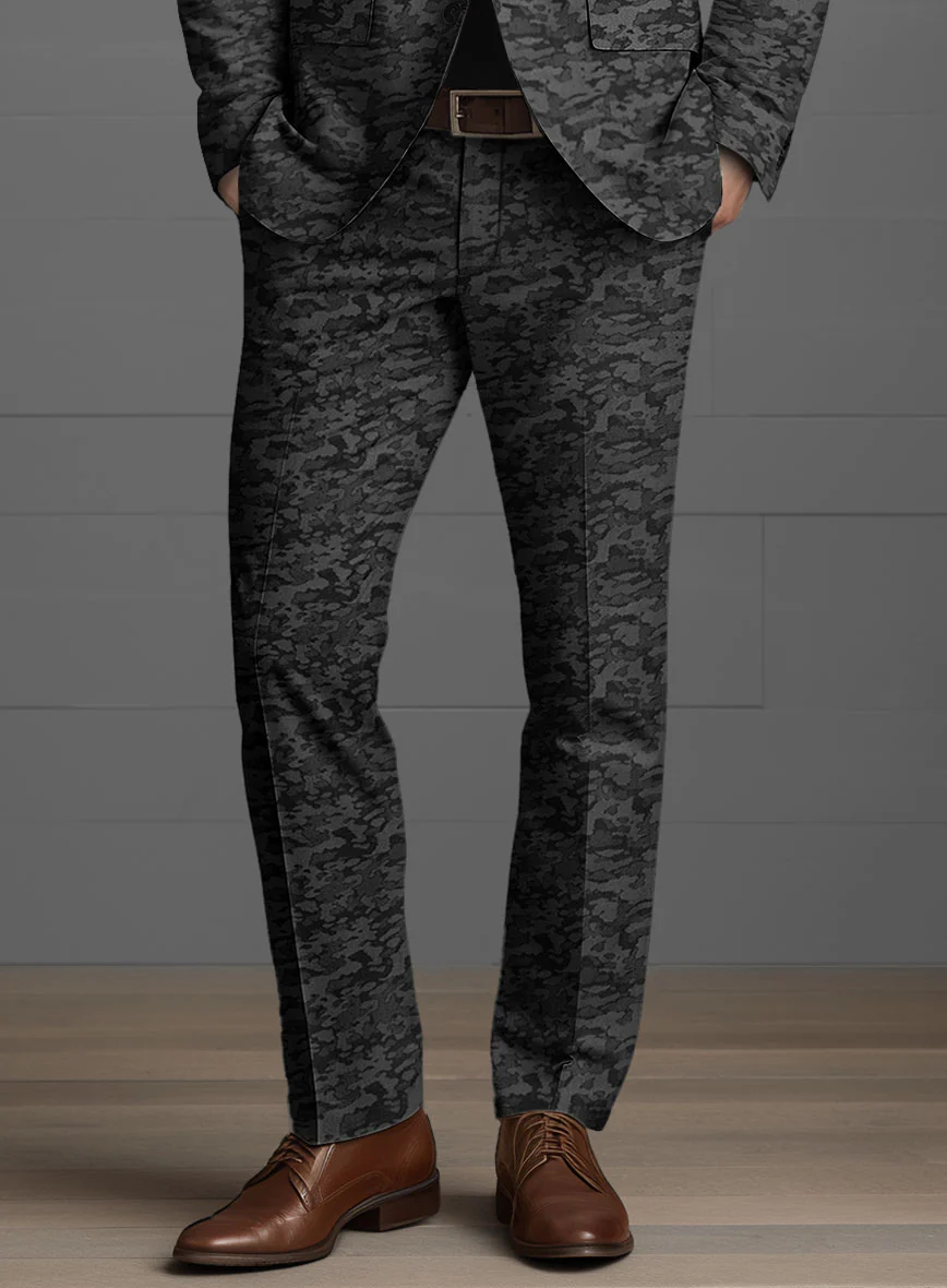 Italian Luxury Camo Cotton Suit - Image 6