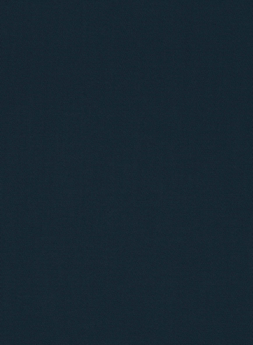 Italian Marine Blue Cotton Stretch Shorts - Image 6