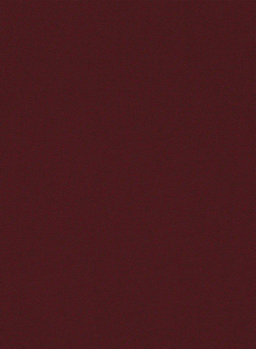 Italian Maroon Cotton Stretch Shorts - Image 6