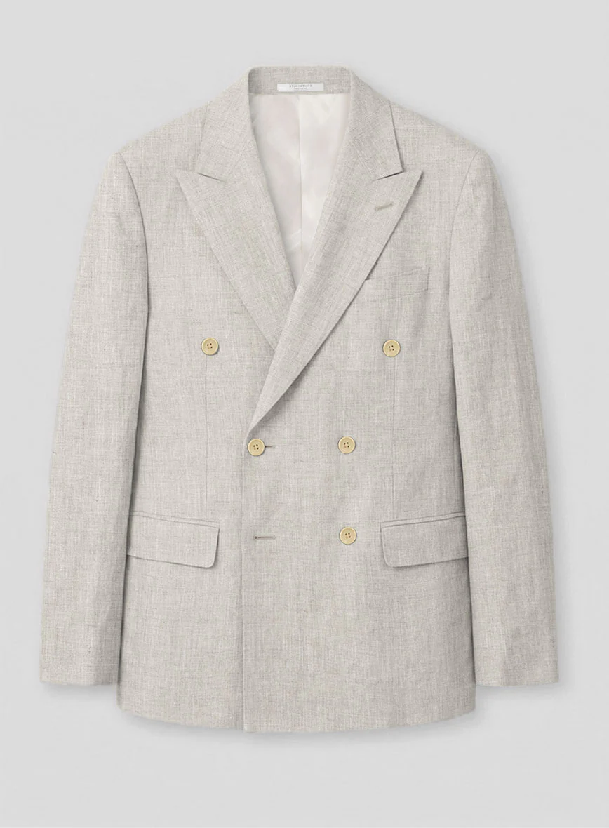 Italian Meadow Linen Double Breasted Suit - Image 2