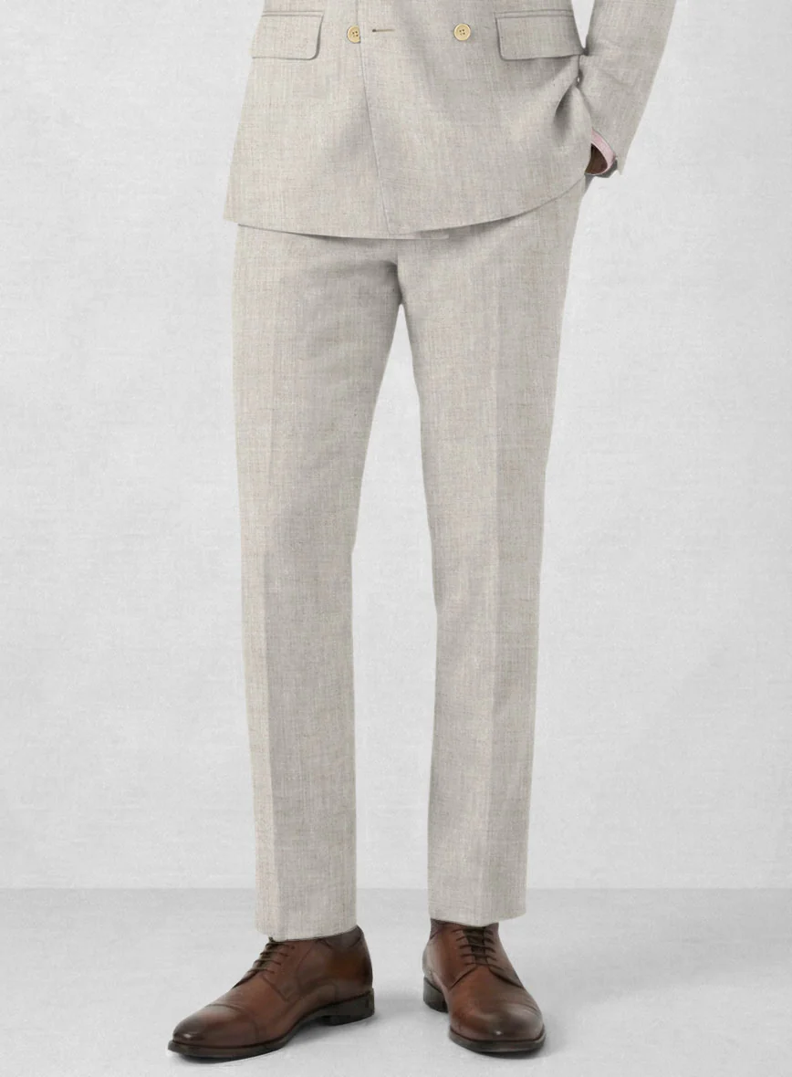 Italian Meadow Linen Double Breasted Suit - Image 5