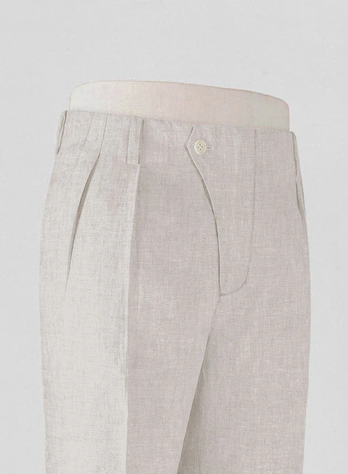 Italian Meadow Vintage Manny Linen Trousers - Image 3