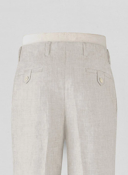 Italian Meadow Vintage Manny Linen Trousers - Image 4