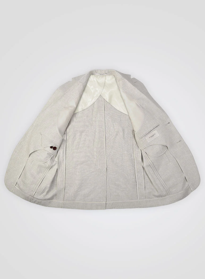 Italian Meadow Unstructured Linen Jacket - Image 3