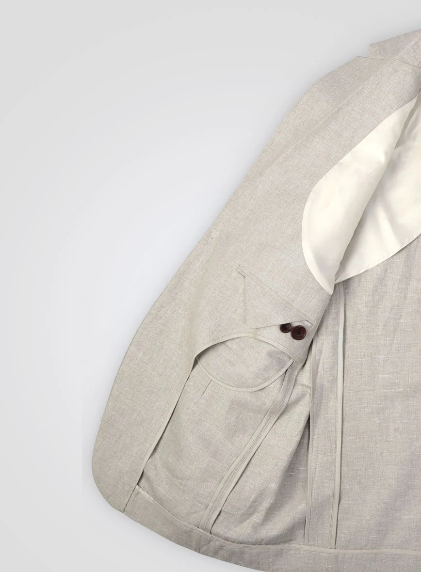 Italian Meadow Unstructured Linen Jacket - Image 4