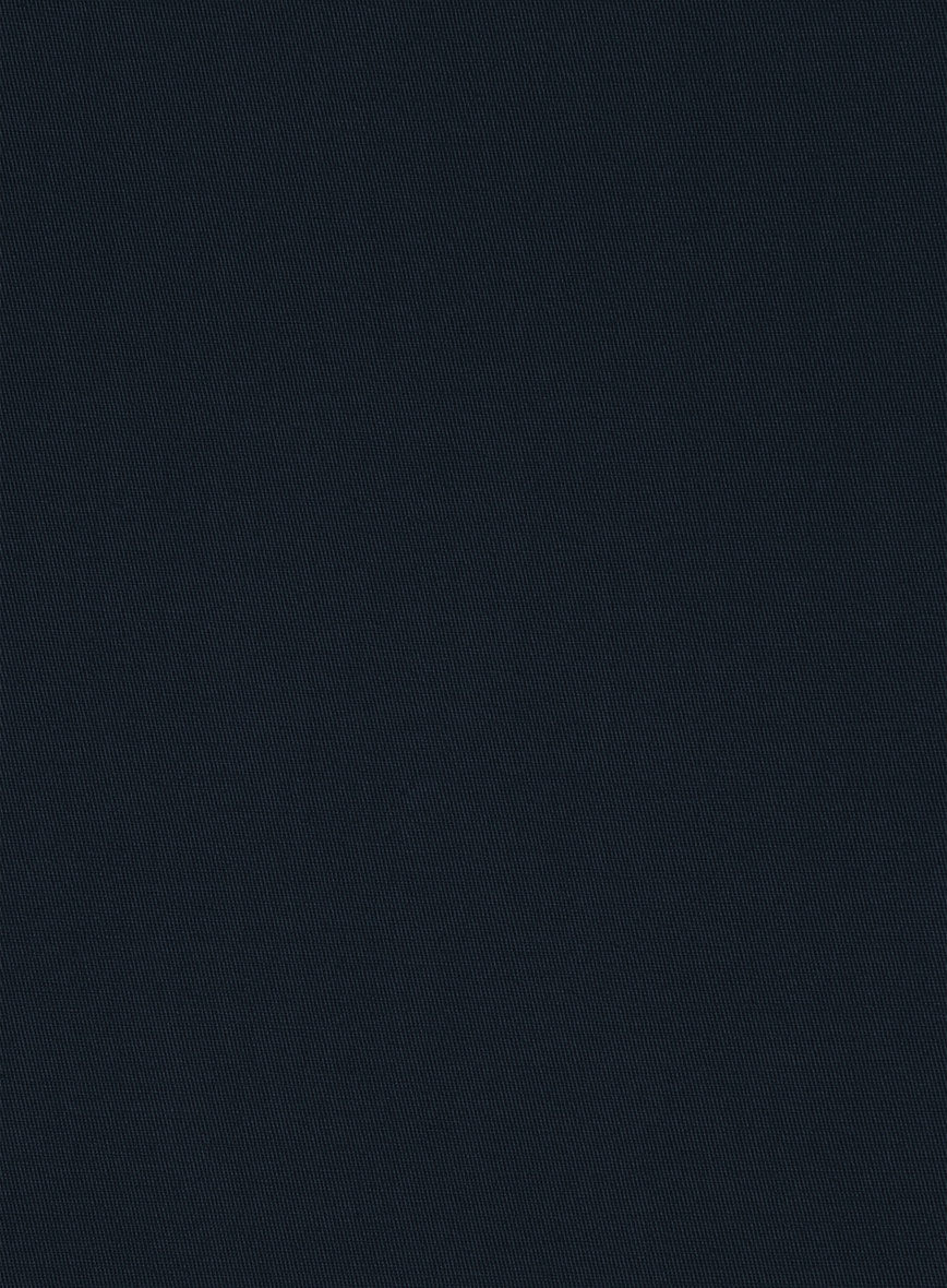 Italian Midnight Blue Cotton Stretch Suit - Image 6