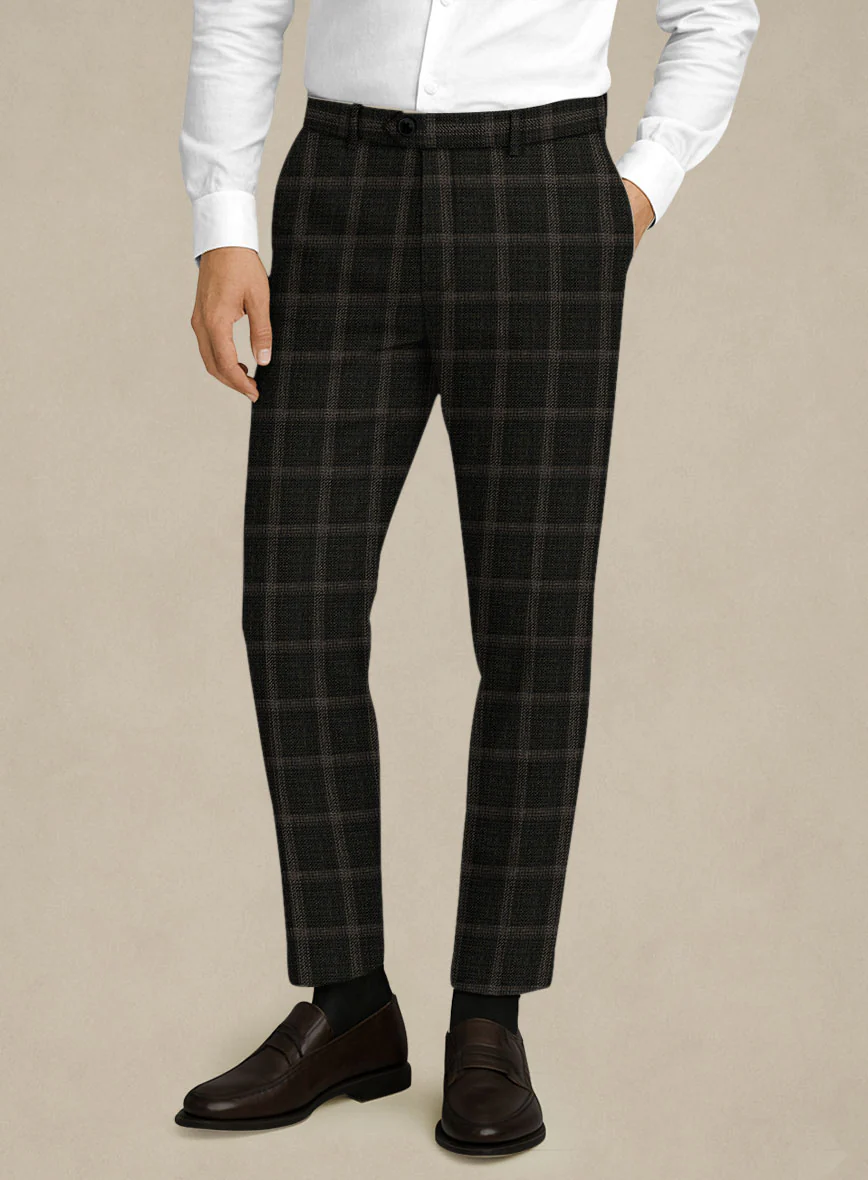 Italian Murano Ando Wool Linen Silk Pants