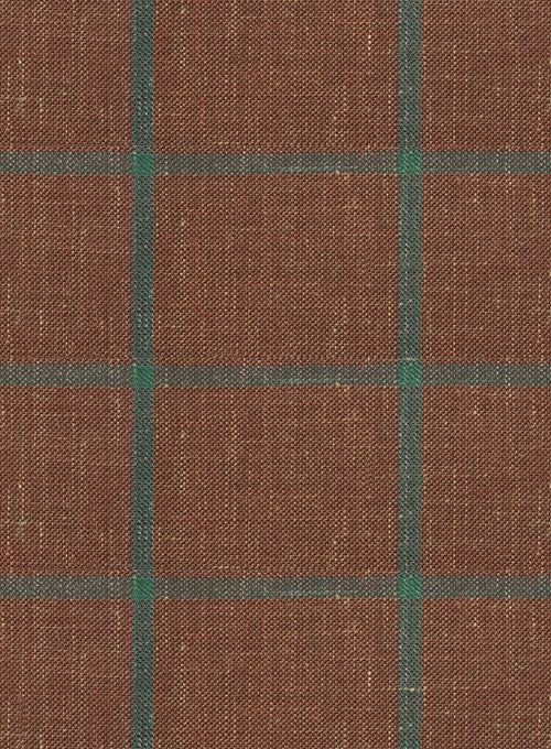 Italian Murano Aureta Brown Wool Linen Jacket - Image 2