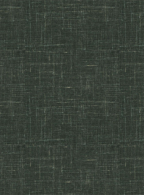 Italian Murano Bottle Green Wool Linen Double Breasted Jacket - Image 2