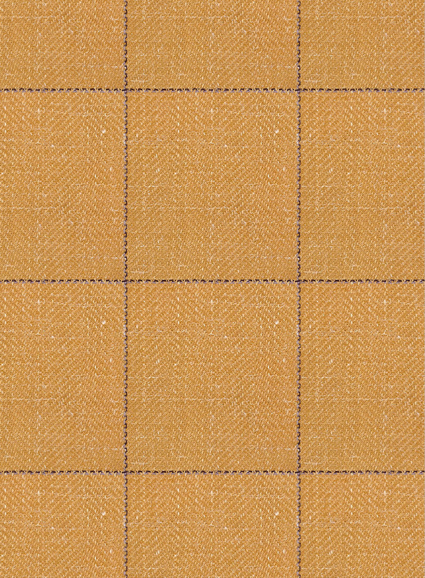 Italian Murano Cimio Mustard Wool Linen Silk Suit - Image 7