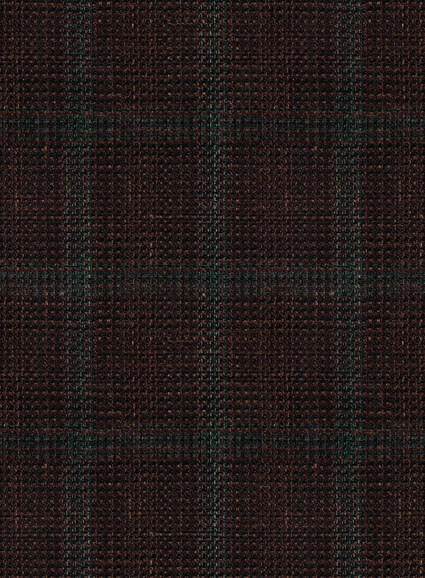 Italian Murano Corri Checks Wool Linen Silk Suit - Image 7