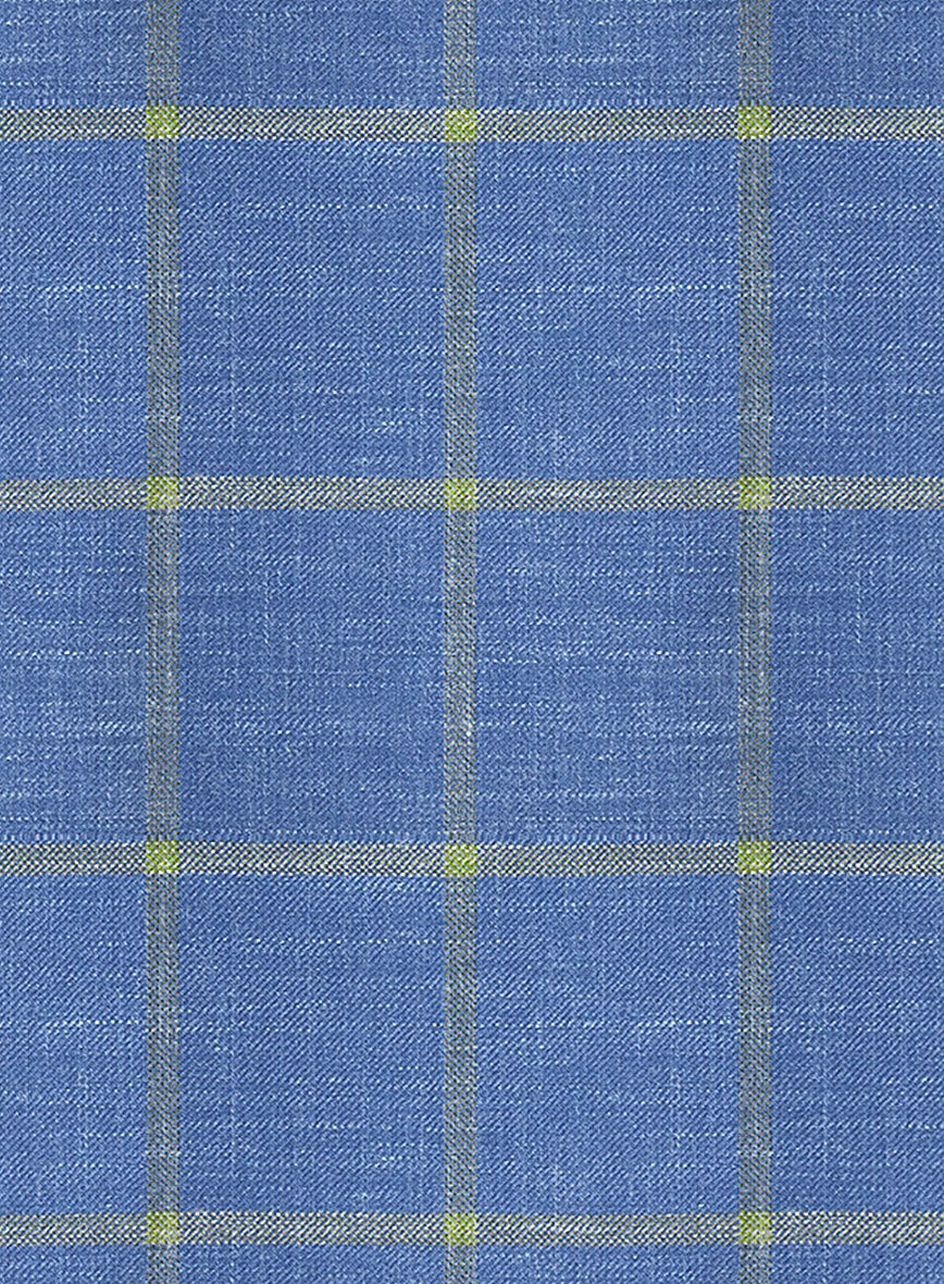 Italian Murano Eginda Blue Wool Linen Jacket - Image 3