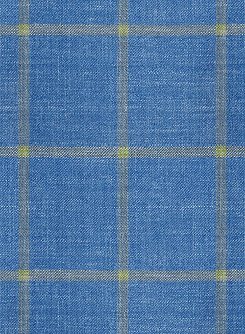 Italian Murano Eginda Blue Wool Pants - Image 2