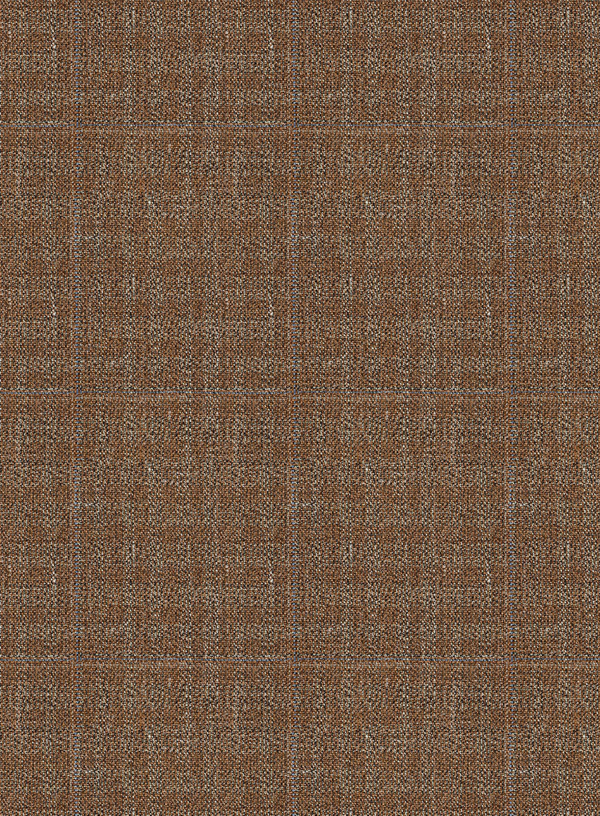 Italian Murano Karilo Brown Wool Linen Silk Pants - Image 3