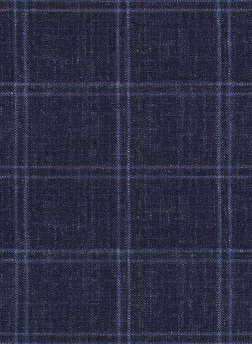 Italian Murano Manico Blue Wool Jacket - Image 2
