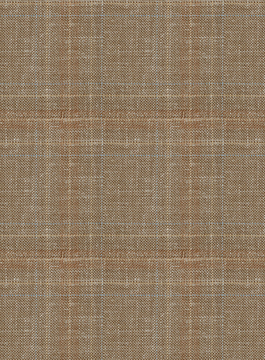 Italian Murano Ocavi Brown Wool Linen Silk Suit - Image 7