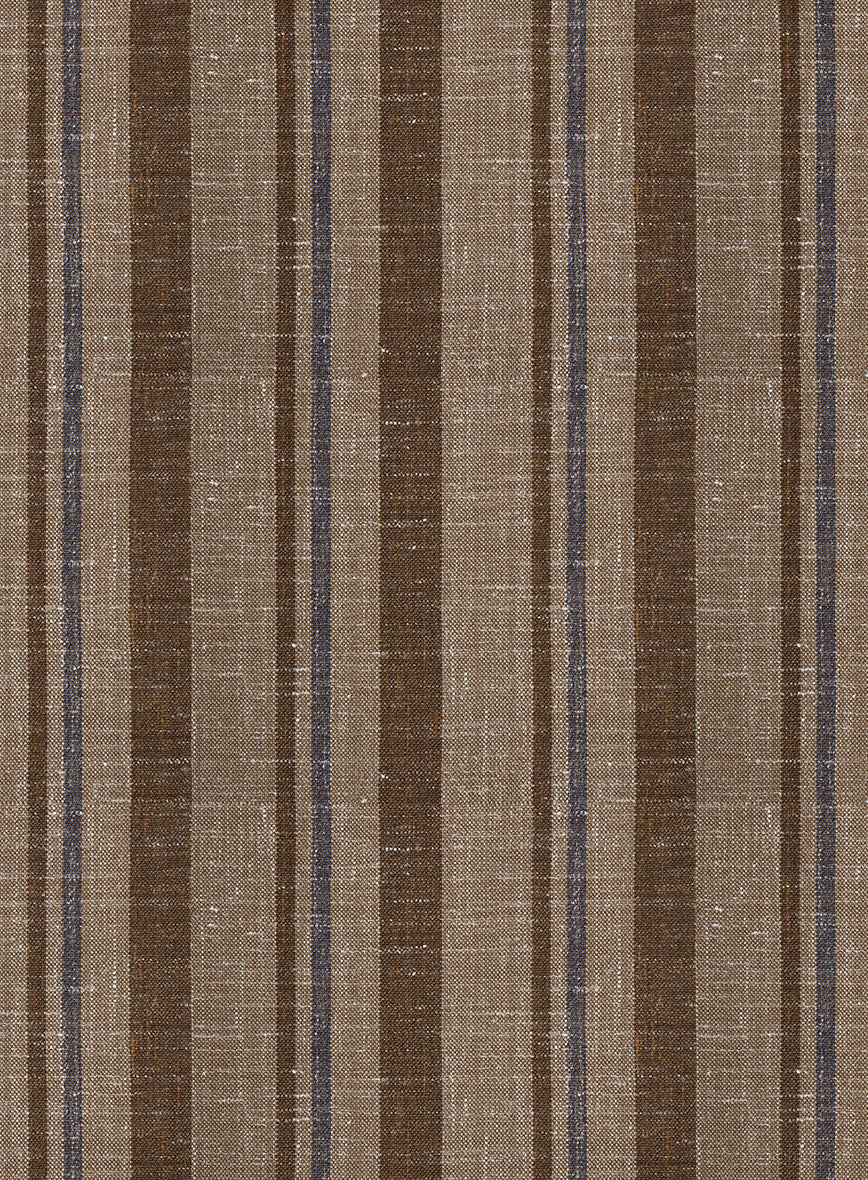 Italian Murano Omini Stripe Wool Linen Silk Jacket - Image 3