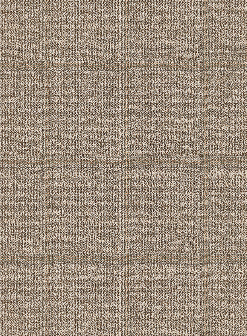 Italian Murano Padro Brown Wool Linen Silk Pants - Image 3
