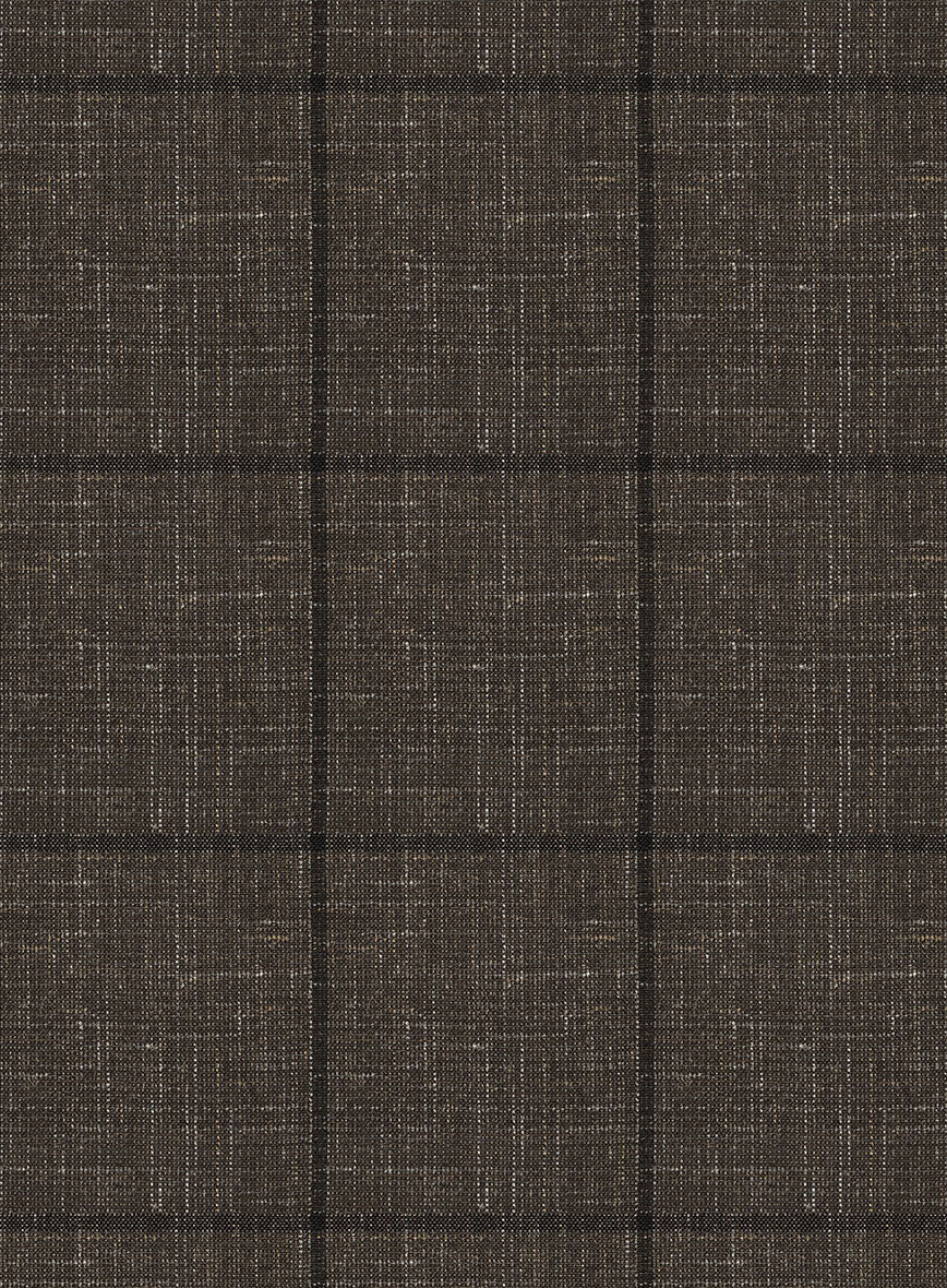 Italian Murano Paleno Brown Wool Linen Jacket - Image 2
