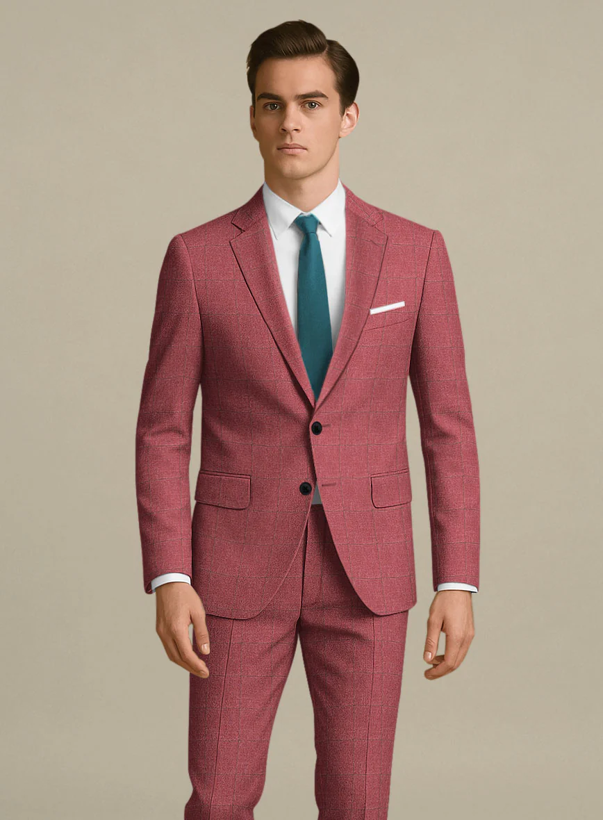 Italian Murano Radon Pink Wool Linen Silk Jacket - Image 2
