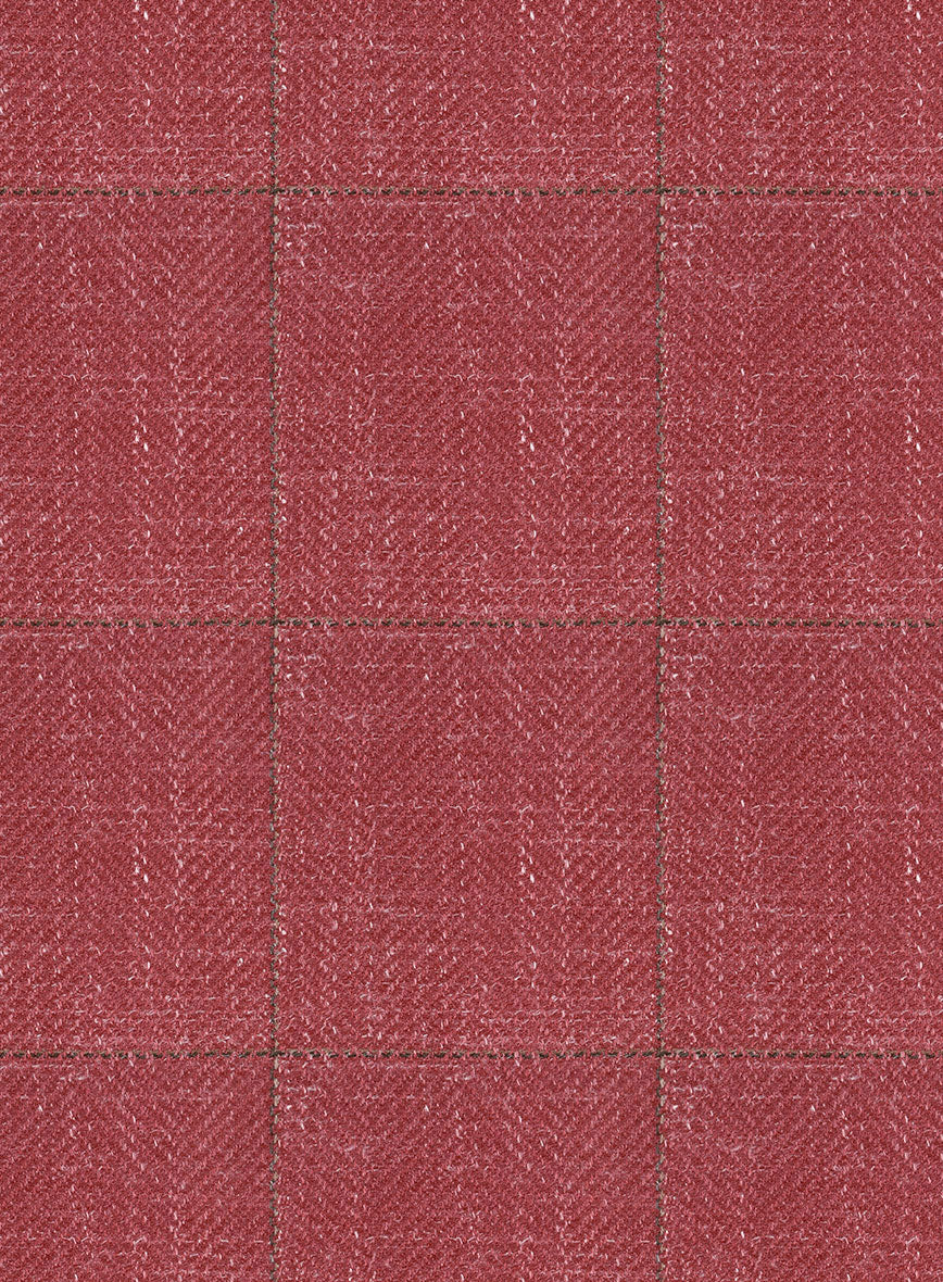 Italian Murano Radon Pink Wool Linen Silk Pants - Image 3