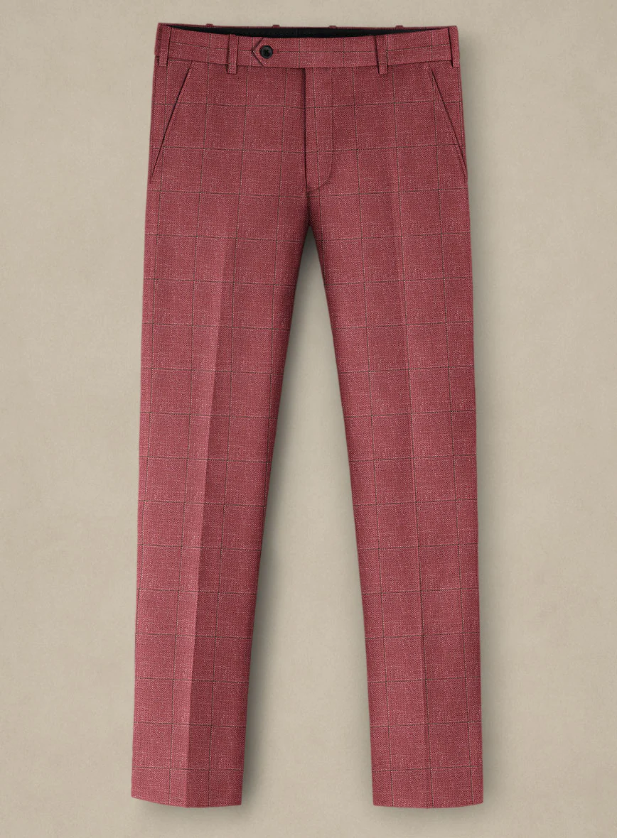 Italian Murano Radon Pink Wool Linen Silk Suit - Image 5