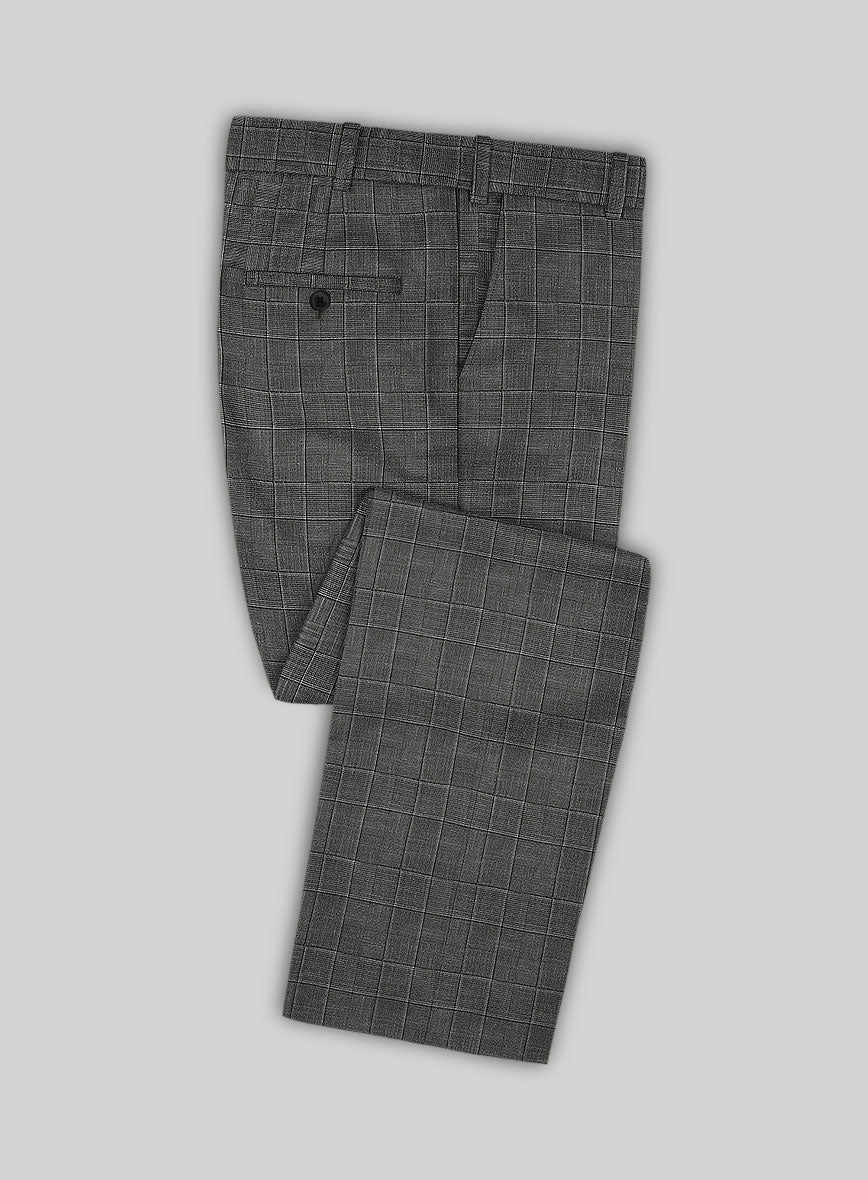 Italian Murano Riquel Gray Wool Linen Suit - Image 5