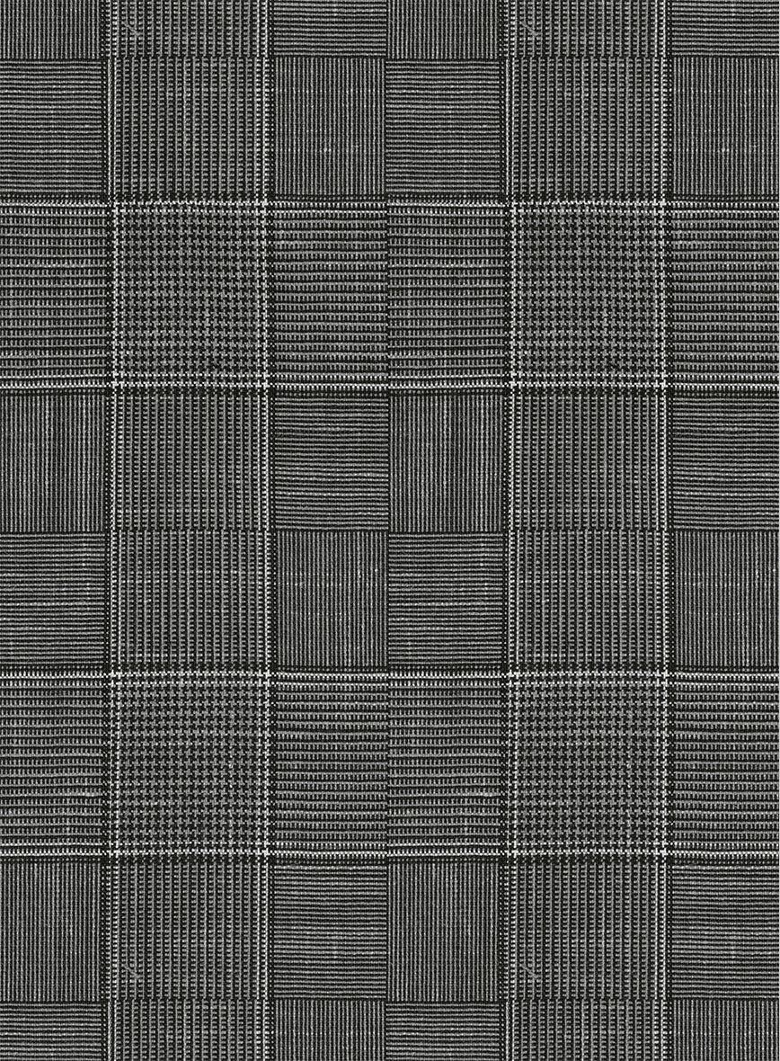 Italian Murano Riquel Gray Wool Linen Suit - Image 6
