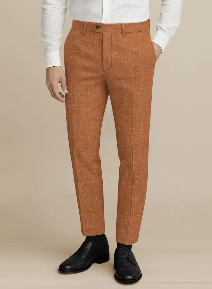 Italian Murano Tuscan Clay Wool Linen Silk Suit - Image 5
