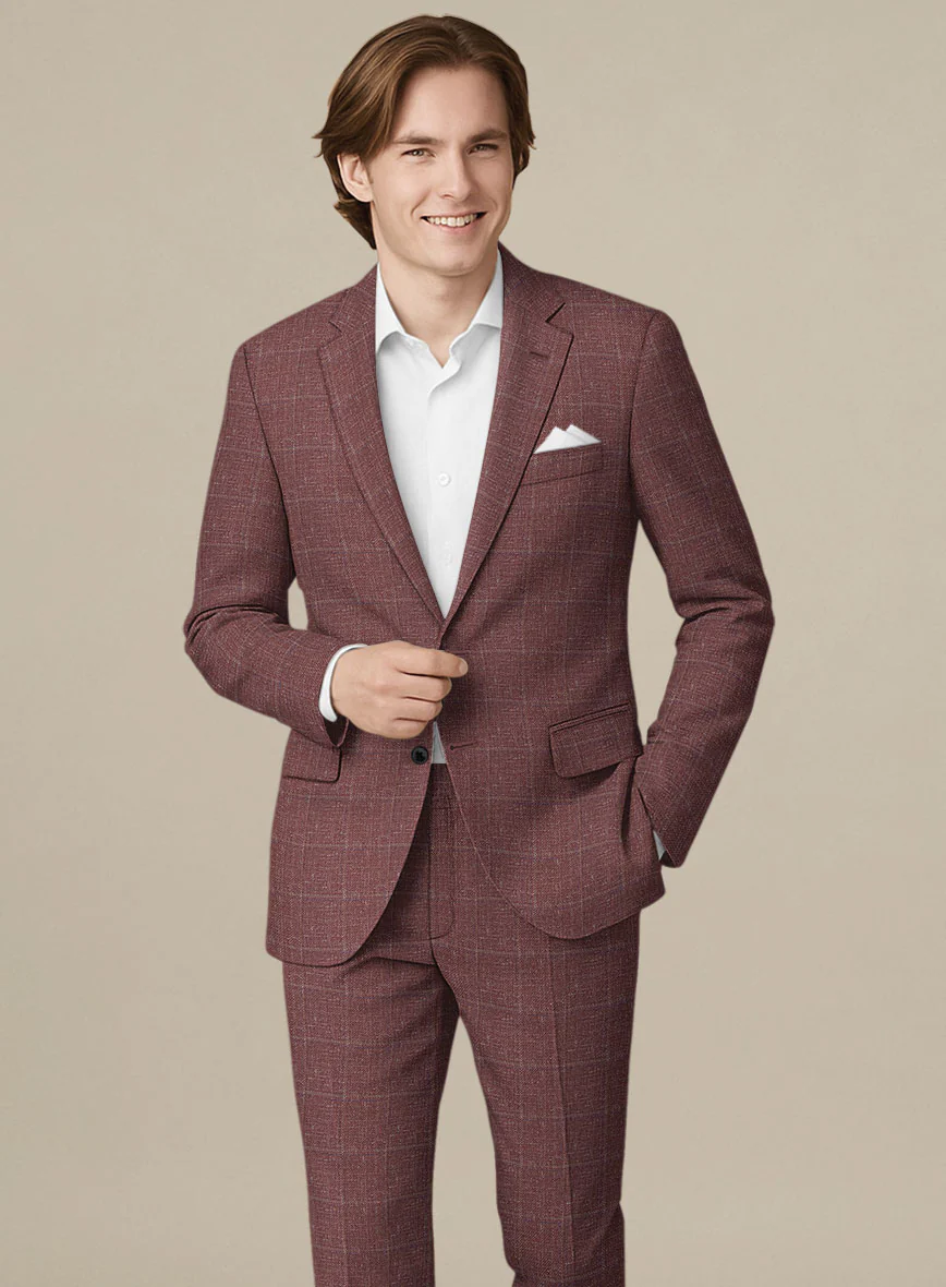 Italian Murano Vireja Mauve Wool Linen Silk Jacket - Image 2