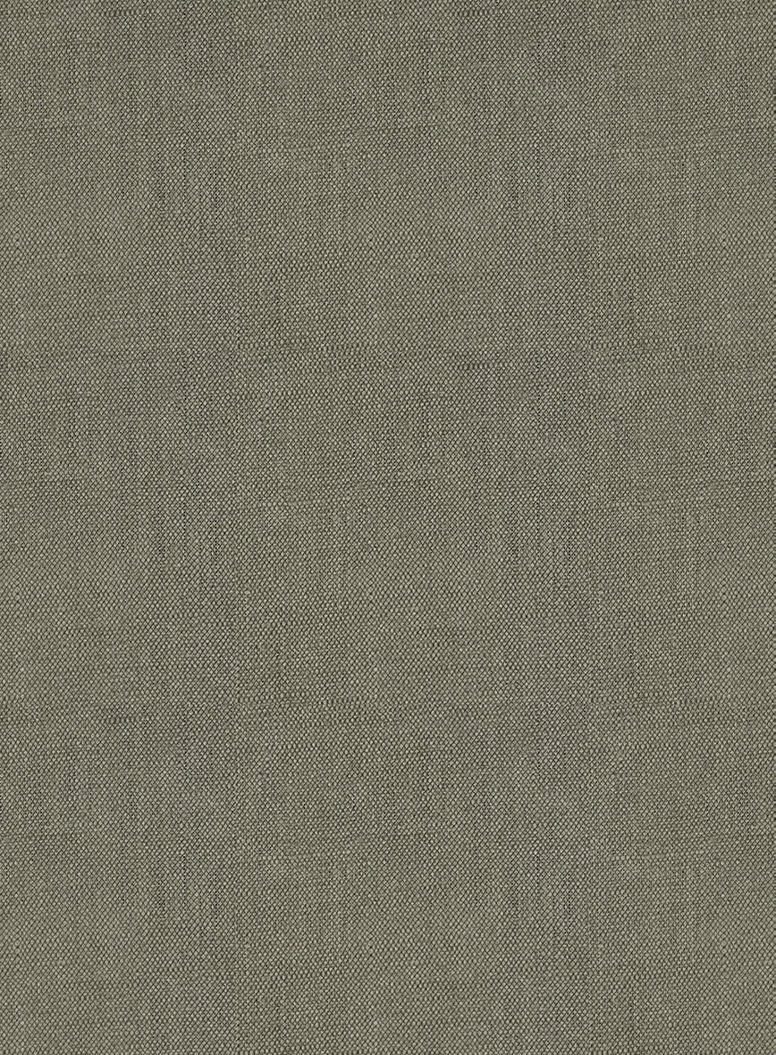 Italian Muted Green Linen Pants - Image 3