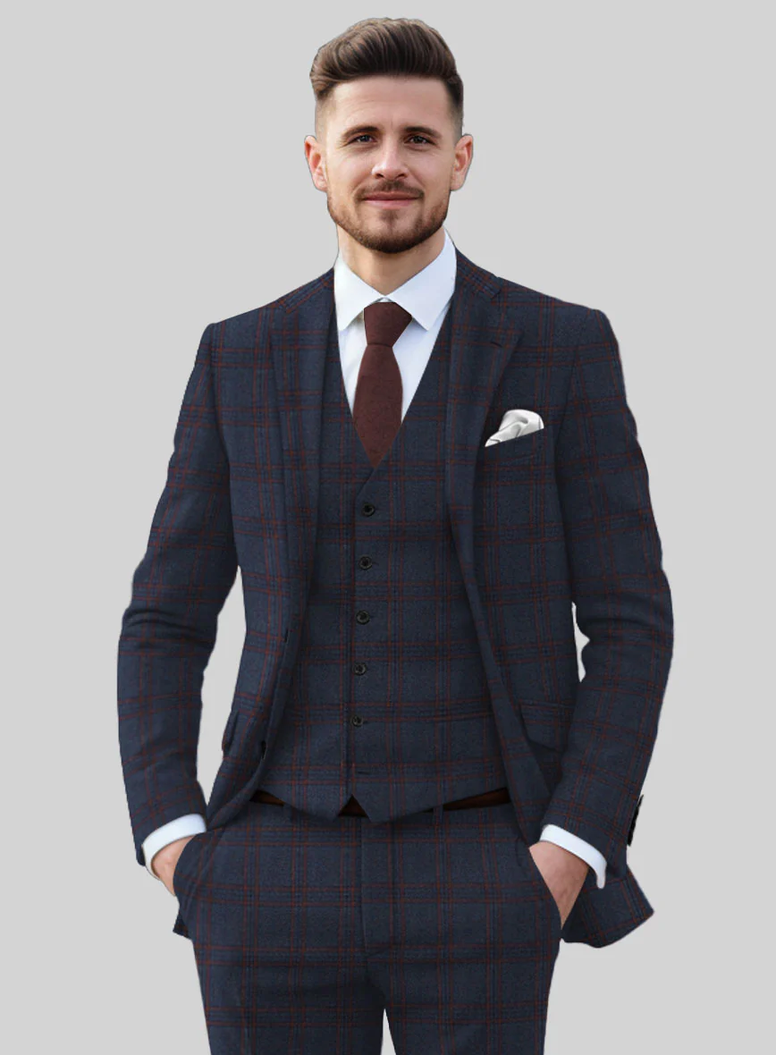 Italian Narciso Check Tweed Suit - Image 5