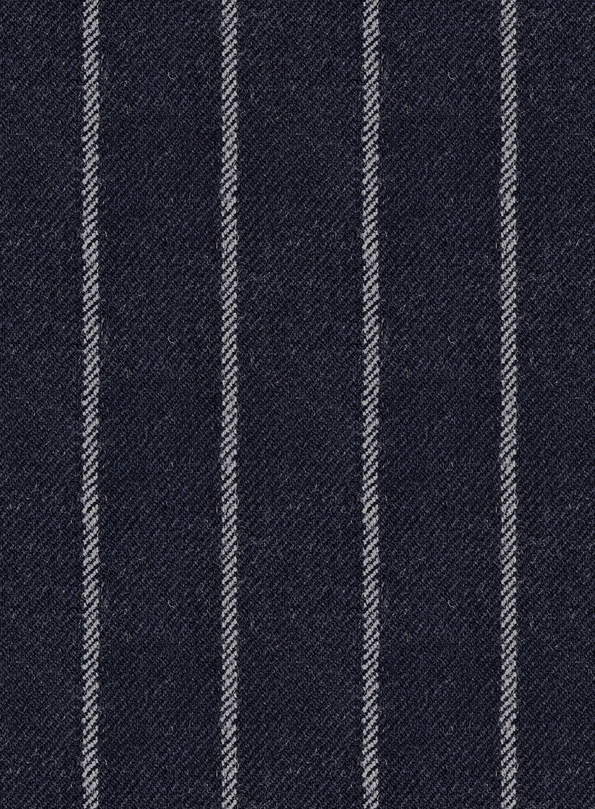 Italian Navy Ascot Rope Stripe Tweed Jacket - Image 3
