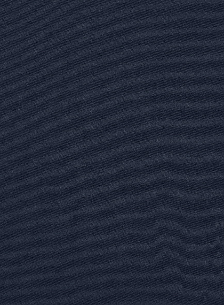 Italian Navy Blue Cotton Stretch Suit - Image 8