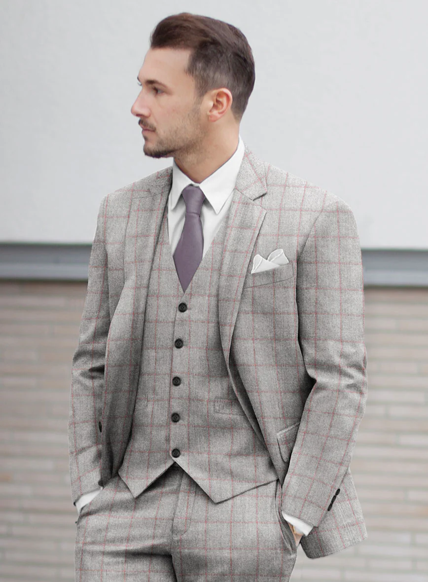 Italian Norezi Gray Wool Jacket - Image 2