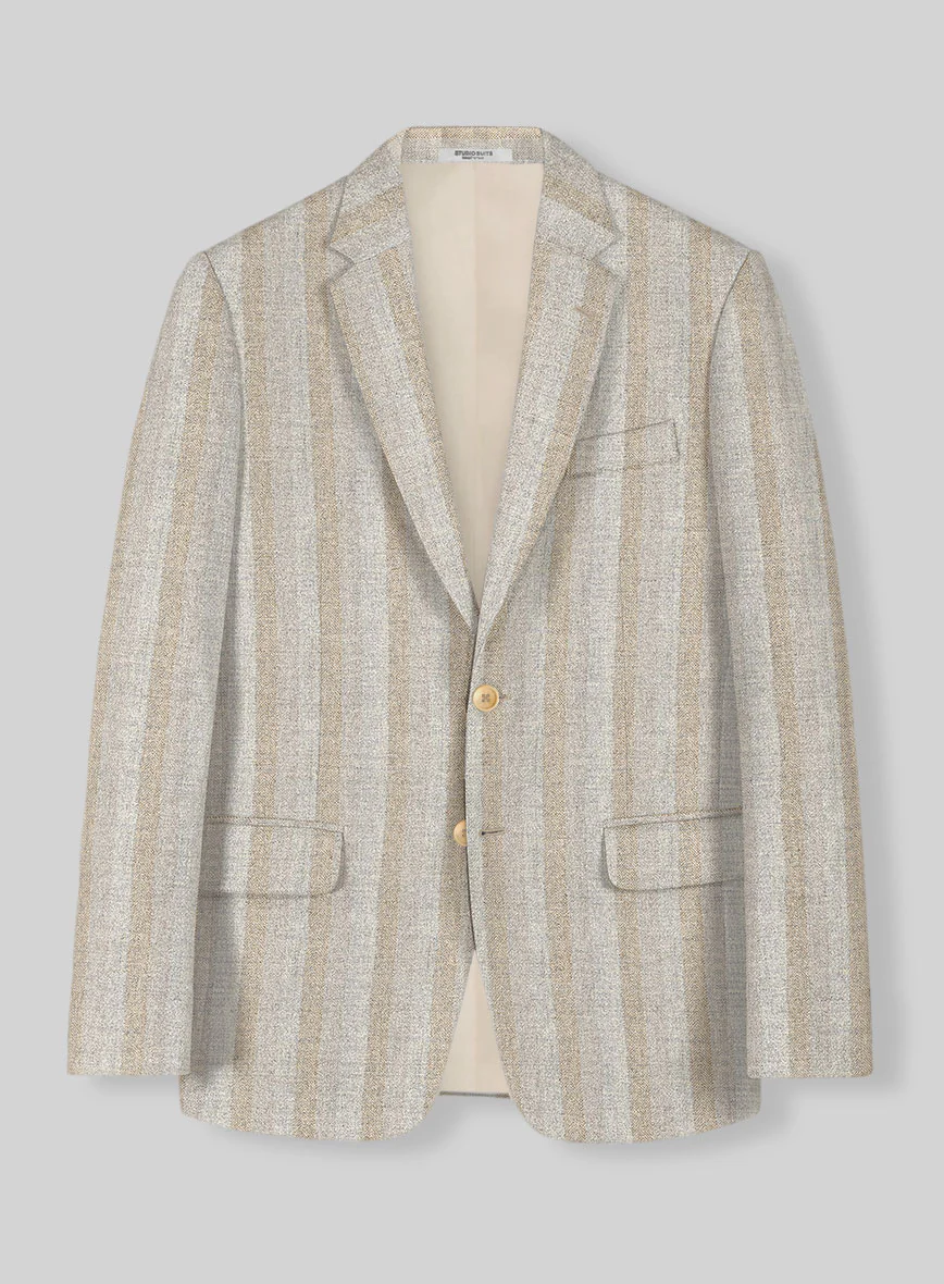 Italian Oatfield Herringbone Tweed Suit - Image 2