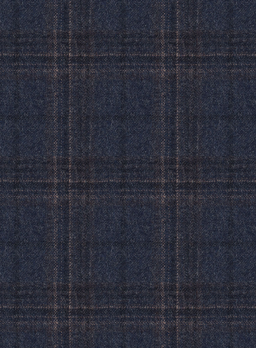 Italian Ofra Blue Checks Flannel Jacket - Image 3