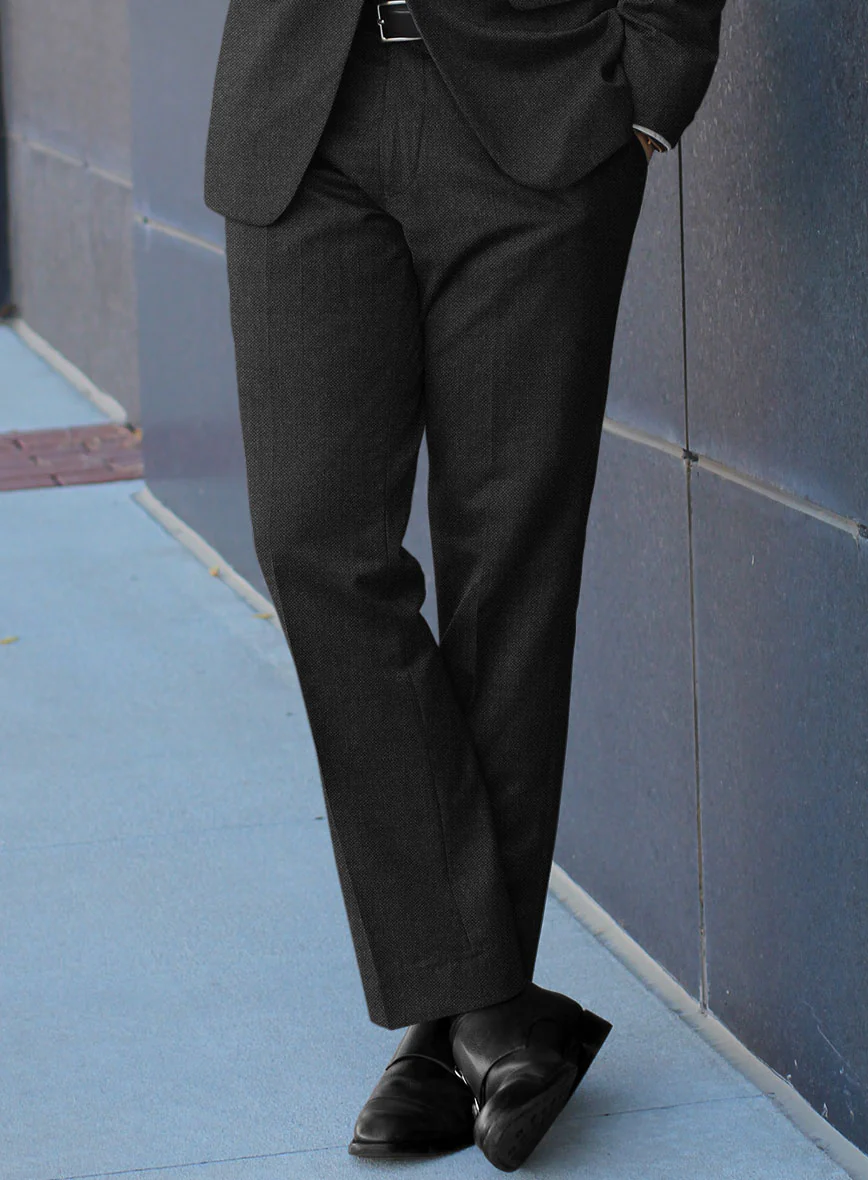 Italian Ombo Charcoal Birdseye Flannel Suit - Image 5