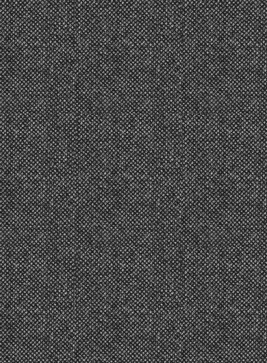 Italian Ombo Dark Gray Birdseye Flannel Suit - Image 7