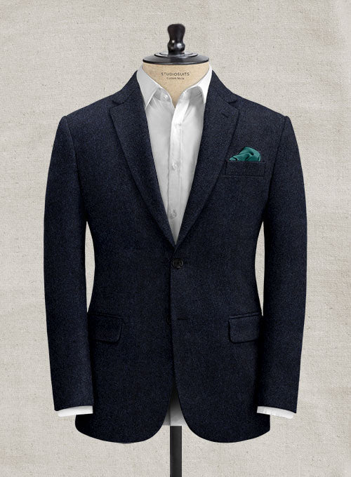 Italian Oxford Blue Tweed Suit - Image 2