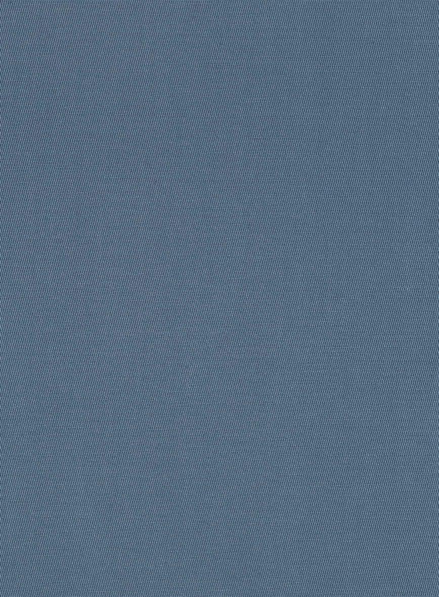 Italian Petrol Blue Cotton Suit - Image 3