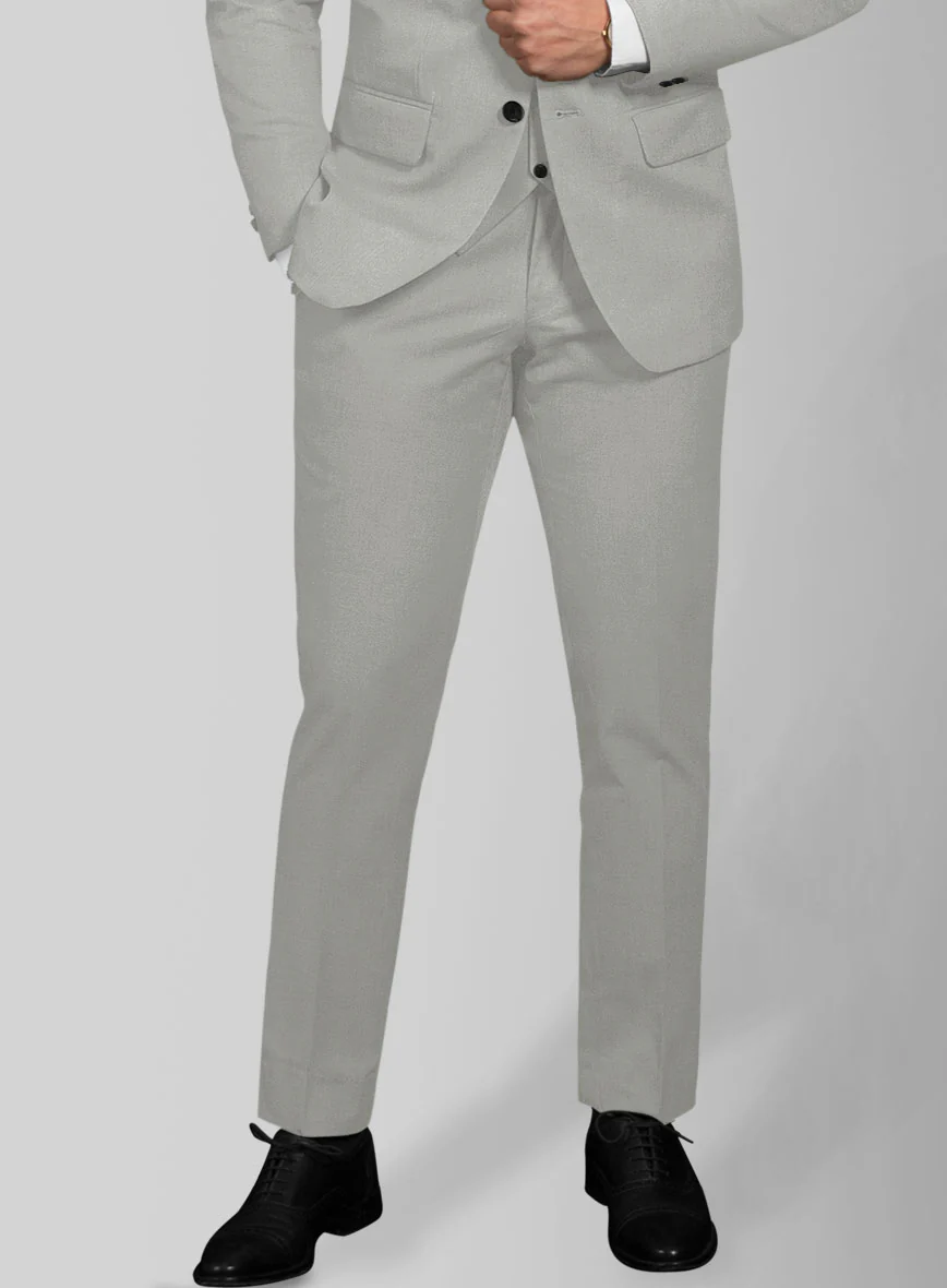 Italian Petrol Gray Cotton Stretch Suit - Image 4