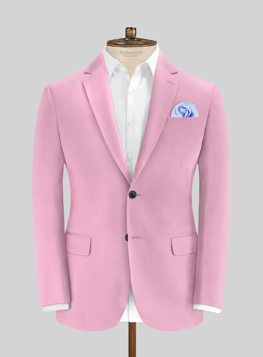 Italian Pink Cotton Suit - Image 3