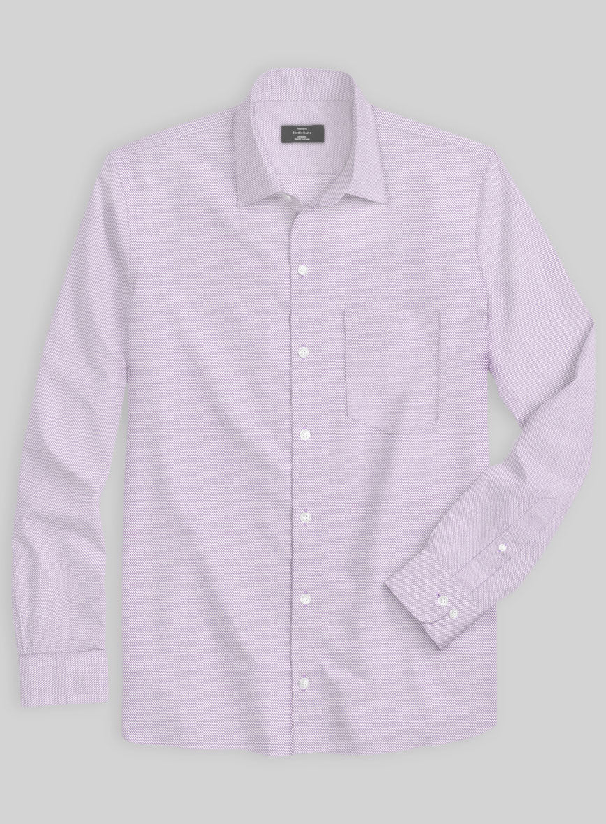 Italian Pink Sharkskin Shirt - Image 2