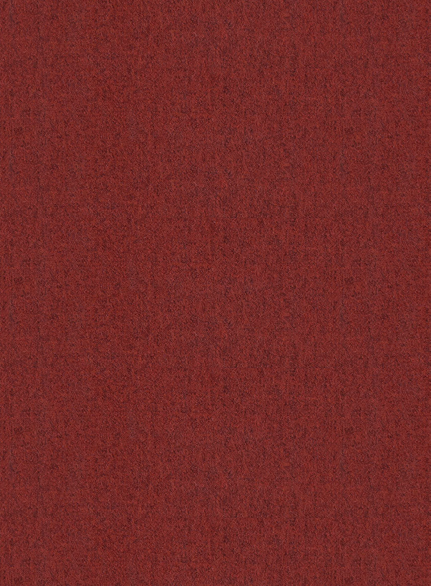 Italian Plicio Auburn Wool Pants - Image 3