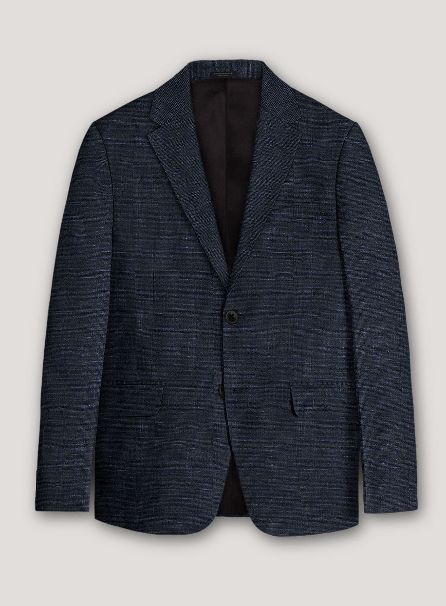 Italian Prato Blue Chambray Linen Suit - Image 3